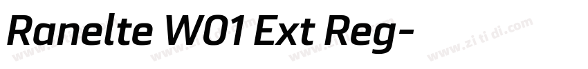 Ranelte W01 Ext Reg字体转换